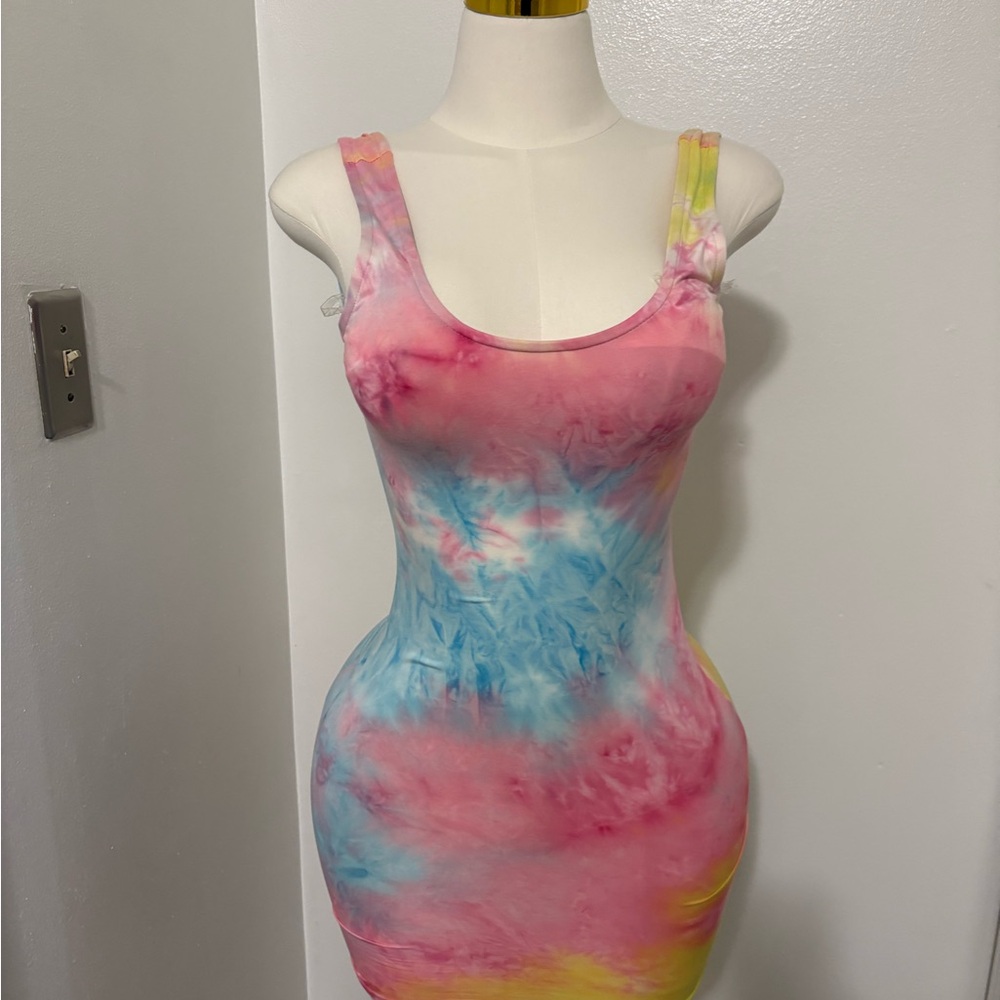Tie-Dye Mini Dress